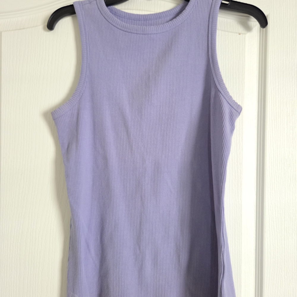 Nine West Lavender Ribbed Tank